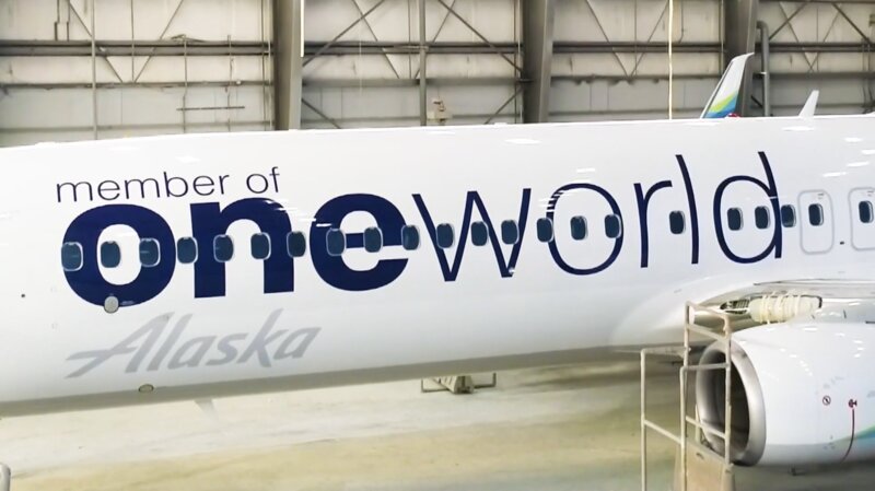 Alaska Airlines One World Aircraft Paintjob | Timelapse